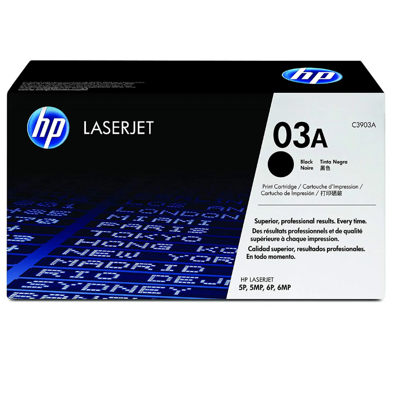 HP 03A Black Original LaserJet Toner Cartridge (C3903A)