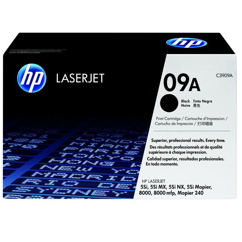 HP 09A Black (C3909A) Original LaserJet Toner Cartridge