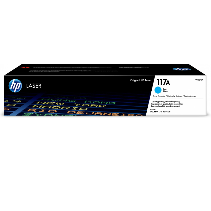 HP 117A Cyan Original Laser Toner Cartridge (W2071A)