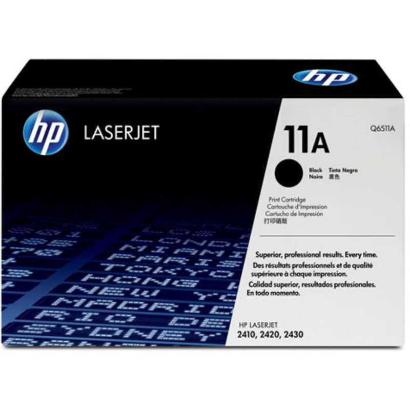 HP 11A Black Original LaserJet Toner Cartridge
