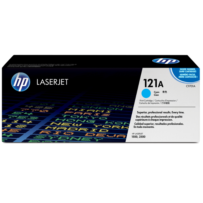 HP 121A Cyan Original LaserJet Toner Cartridge (C9701A)