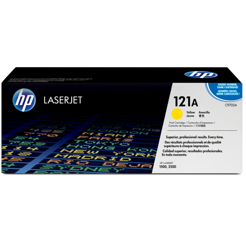 HP 121A Yellow Original LaserJet Toner Cartridge (C9702A)
