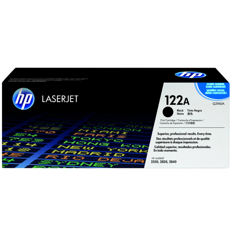 HP 122A Black Original LaserJet Toner Cartridge (Q3960A)
