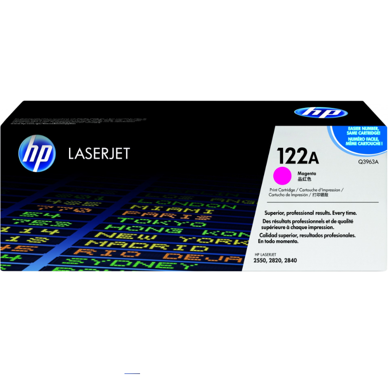 HP 122A Magenta Original LaserJet Toner Cartridge (Q3963A)