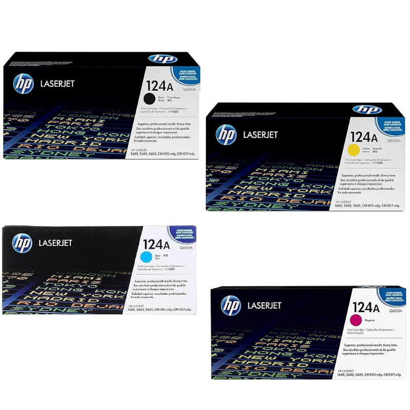 HP 124A Black Toner Cartridge (Q6000A)