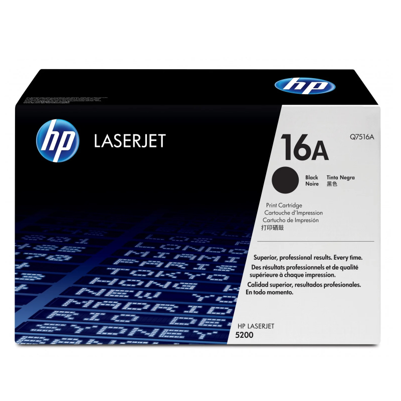 HP 16A Black Original LaserJet Toner Cartridge (Q7516A)
