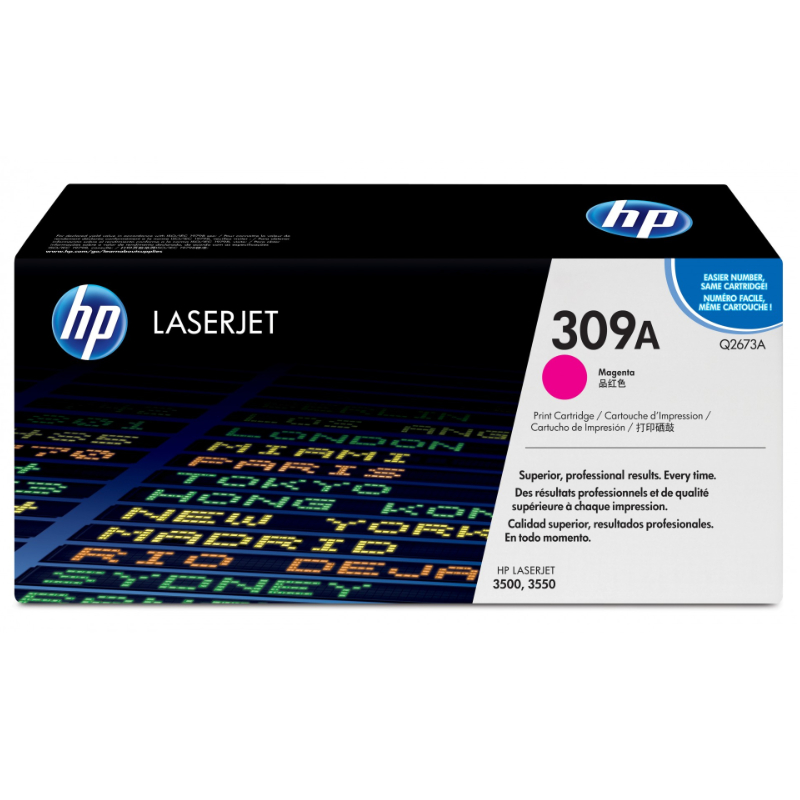 HP 309A Magenta Original LaserJet Toner Cartridge (Q2673A)