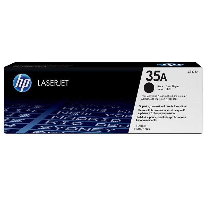 HP 35A Black Original LaserJet Toner Cartridge (CB435A)