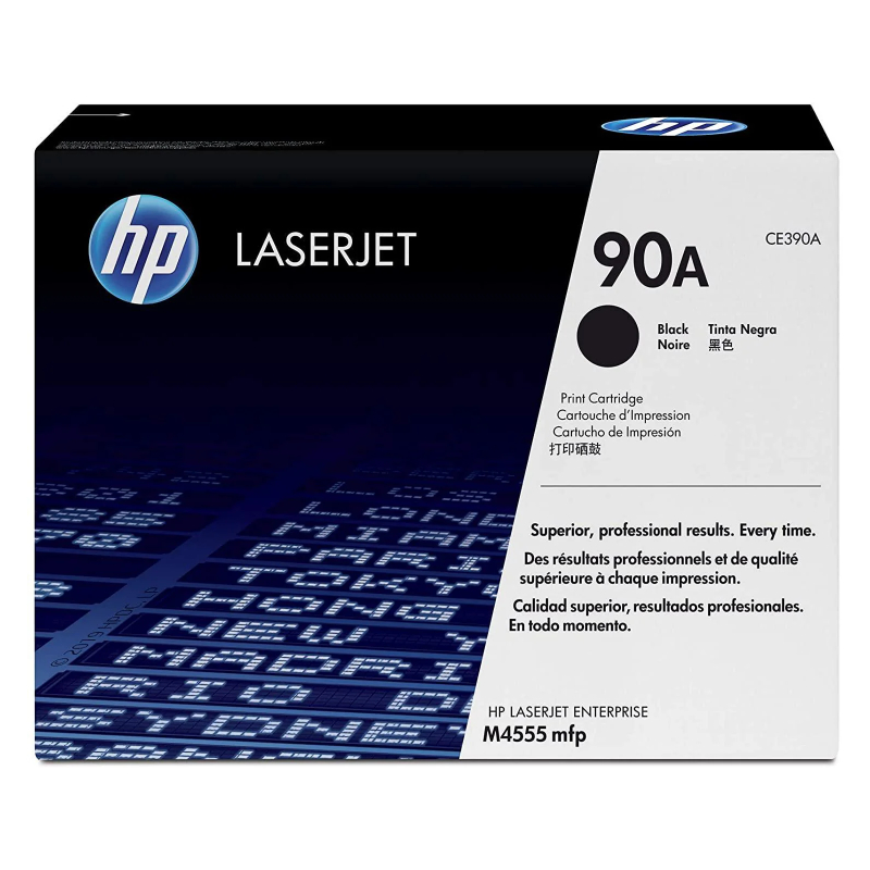 HP 90A Black Original LaserJet Toner Cartridge (CE390A)