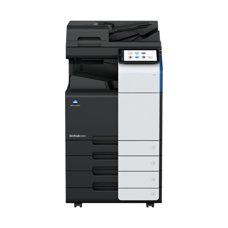 Konica Minolta bizhub C251i colour multifunction printer on a white background